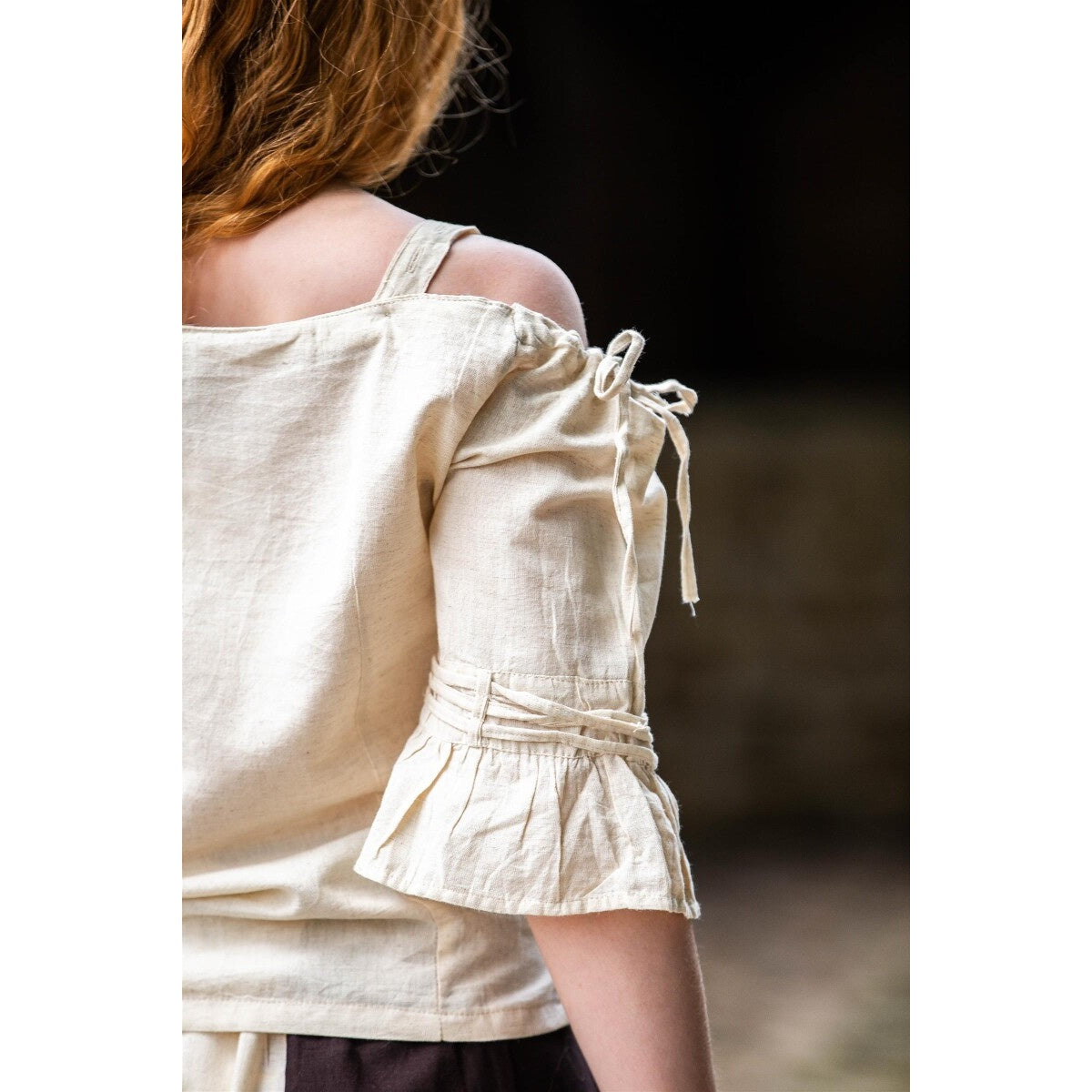 Productafbeelding Middeleeuwse schouderblouse Prina beige