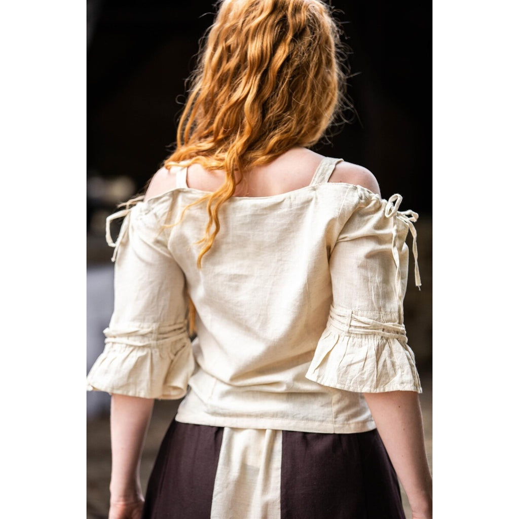 Productafbeelding Middeleeuwse schouderblouse Prina beige