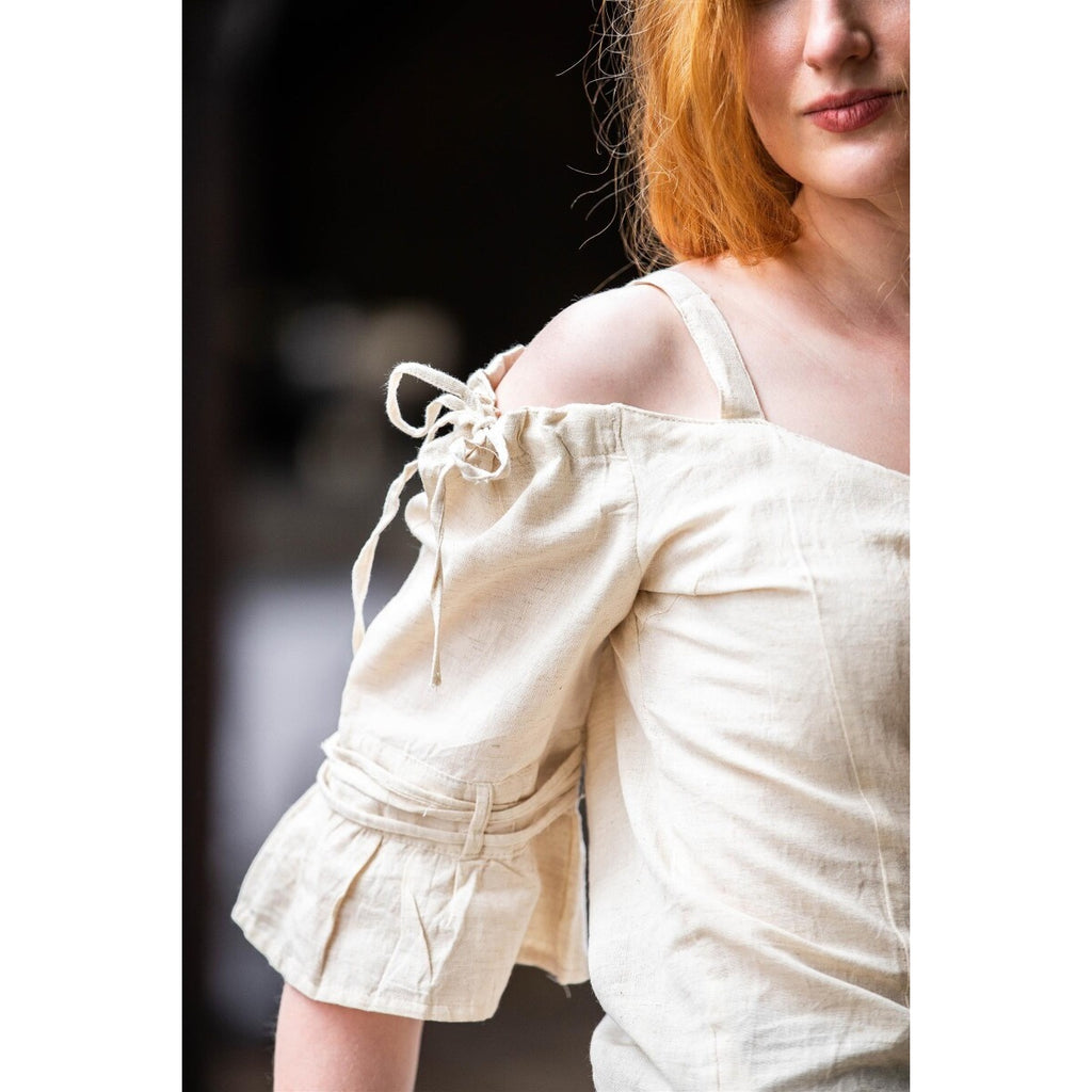 Productafbeelding Middeleeuwse schouderblouse Prina beige