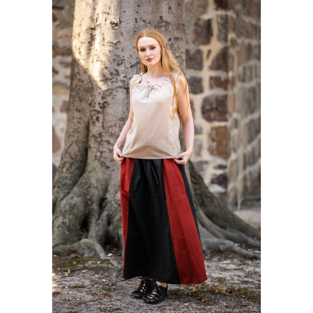 Productafbeelding Middeleeuwse zomerblouse Adele mouwloos beige