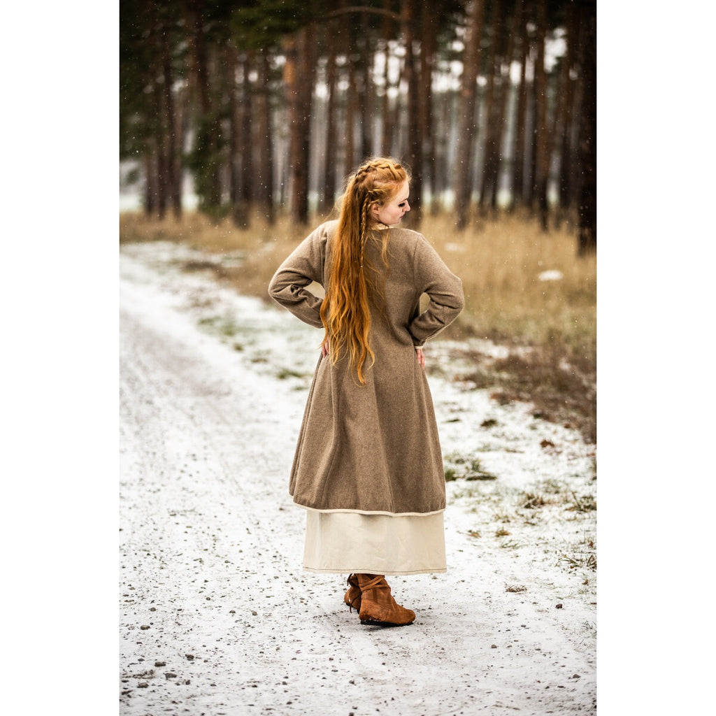 Productafbeelding Middeleeuwse Birka mantel Skadi beige