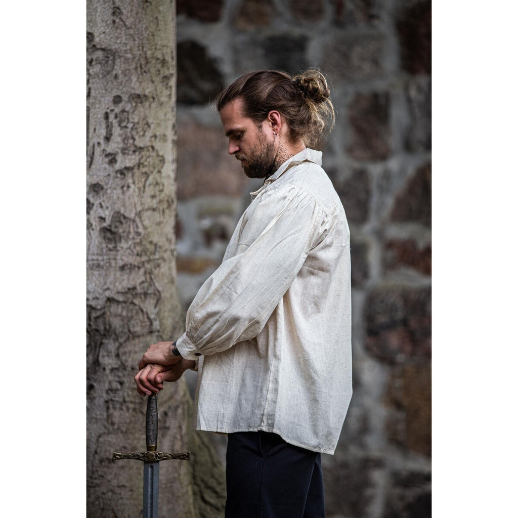 Productafbeelding Middeleeuws veterhemd Arthur beige