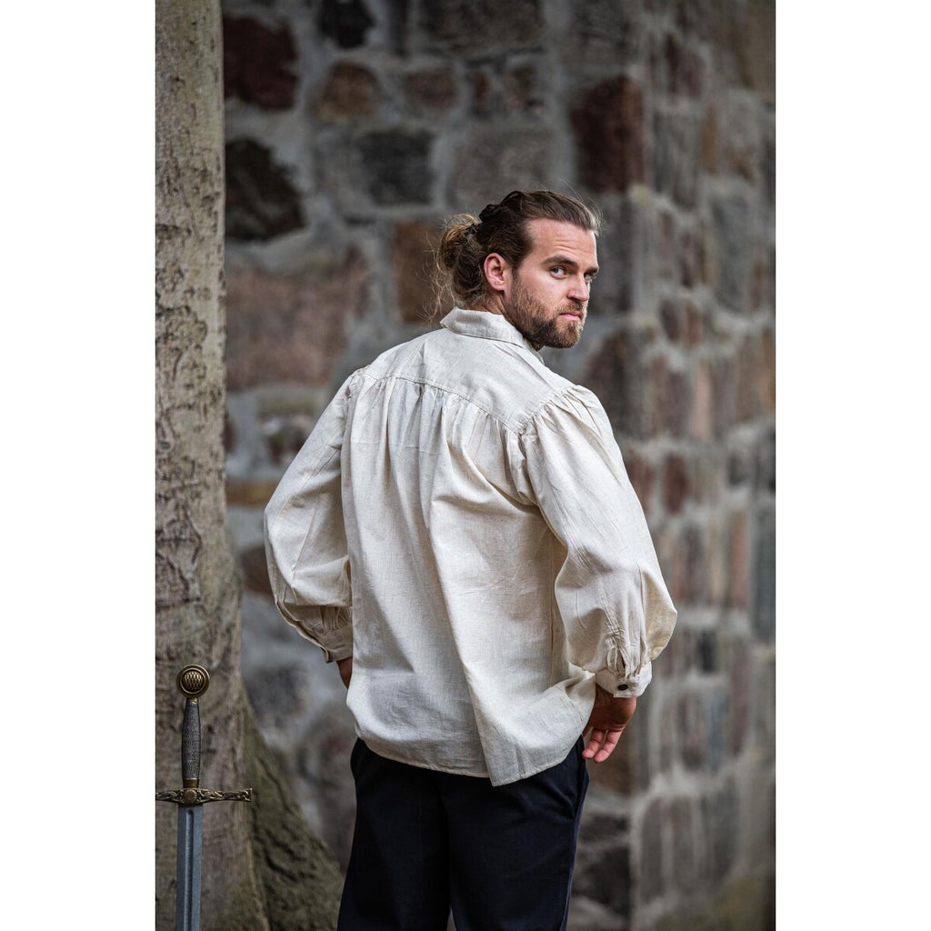 Productafbeelding Middeleeuws veterhemd Arthur beige