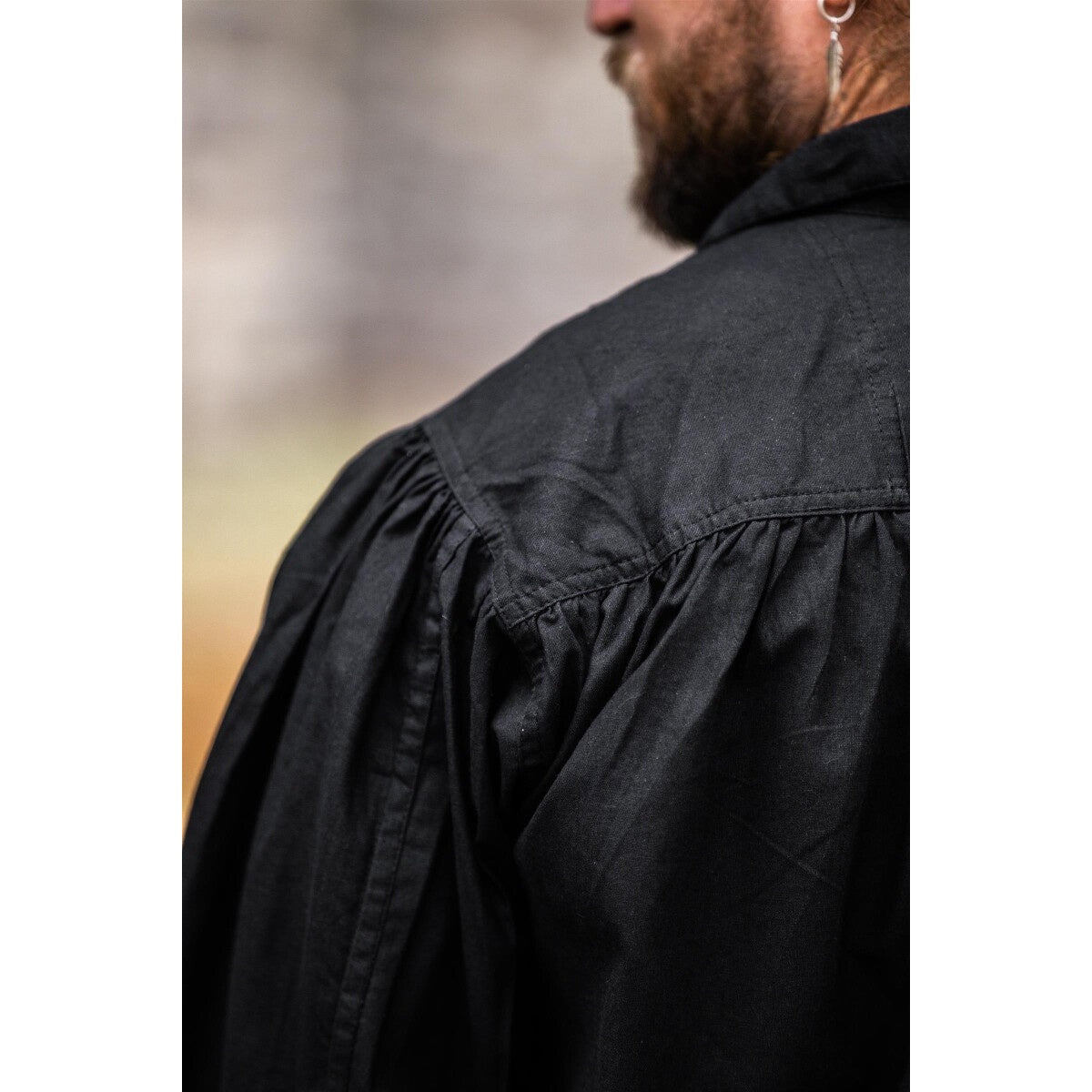 Productafbeelding Middeleeuws vetershirt Arthur zwart