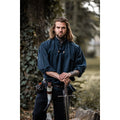Product image Medieval Stand-Up Collar Lace-Up Shirt Georg blue mottled