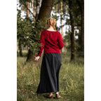 Productafbeelding Middeleeuwse blouse Edith rood