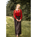 Productafbeelding Middeleeuwse blouse met kant Bettina rood
