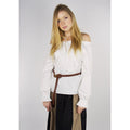Productafbeelding Middeleeuwse blouse met kant Bettina wit