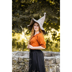Productafbeelding Middeleeuwse blouse korte mouw Vera bruin