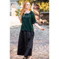 Productafbeelding Middeleeuwse blouse korte mouw Vera groen