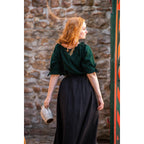 Productafbeelding Middeleeuwse blouse korte mouw Vera groen