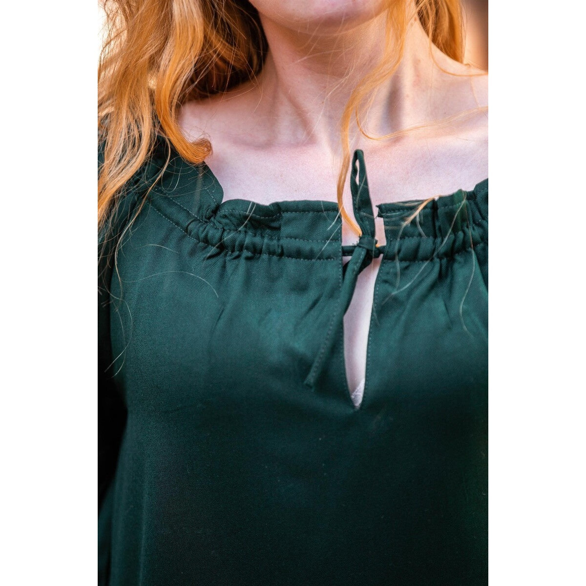 Productafbeelding Middeleeuwse blouse korte mouw Vera groen