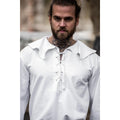 Productafbeelding Middeleeuws shirt met ronde kraag Athos wit