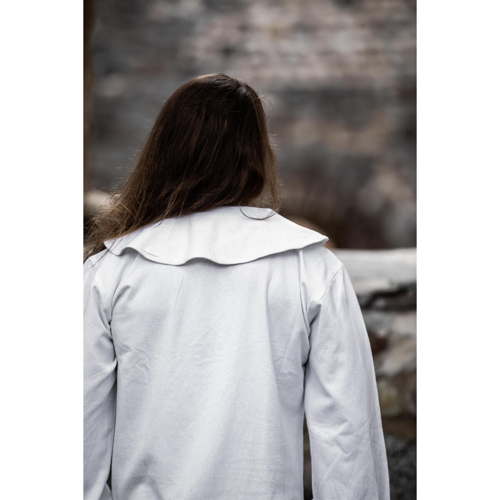 Productafbeelding Middeleeuws shirt met ronde kraag Athos wit