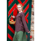 Productafbeelding Middeleeuwse blouse Tilda bruin