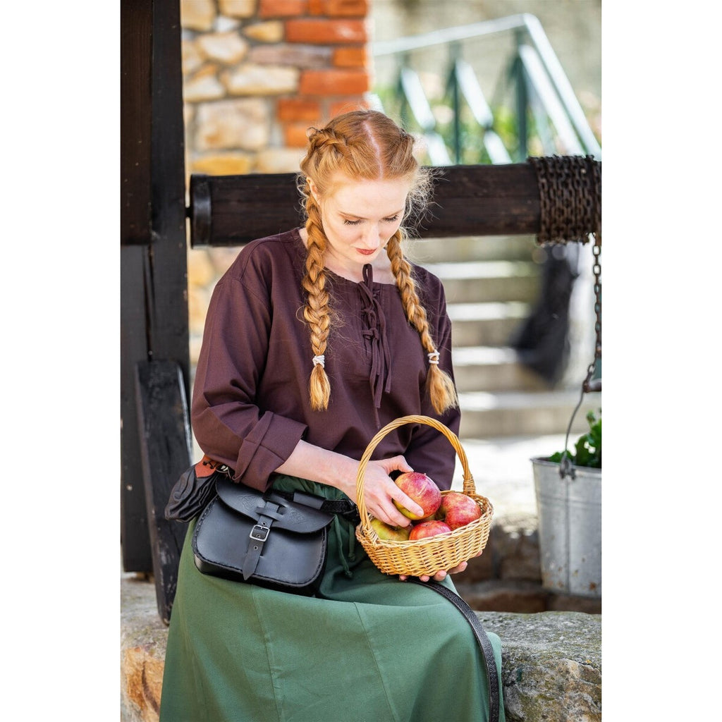 Productafbeelding Middeleeuwse blouse Tilda bruin