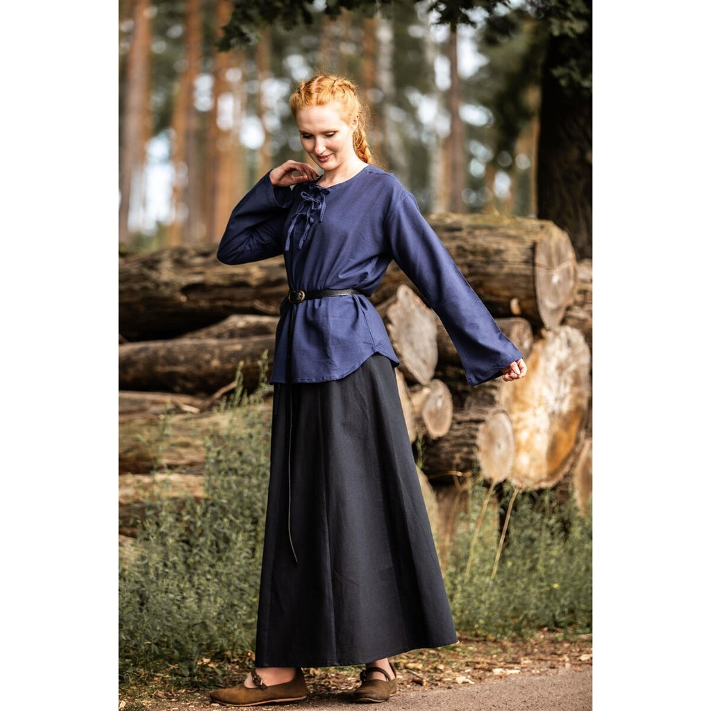Productafbeelding Middeleeuwse blouse Tilda blauw