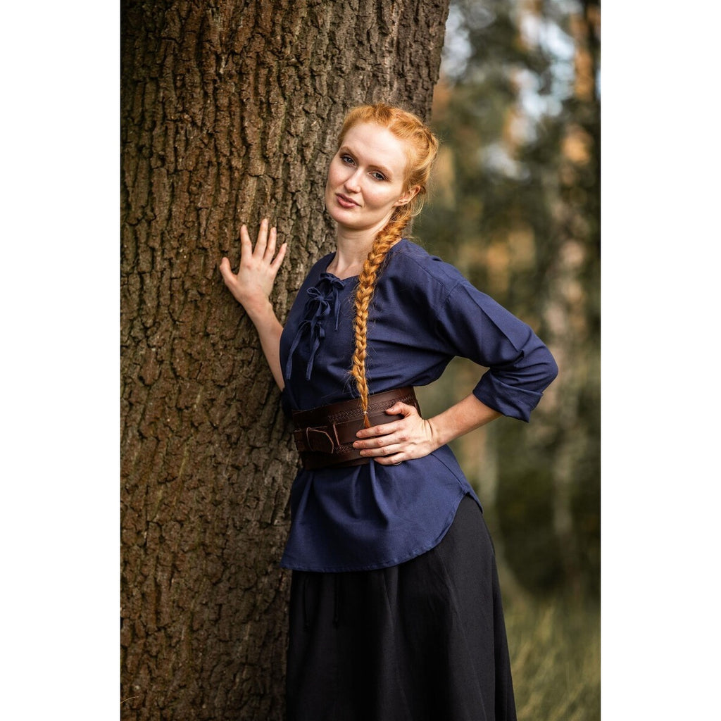 Productafbeelding Middeleeuwse blouse Tilda blauw