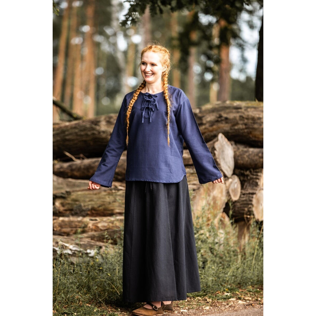 Productafbeelding Middeleeuwse blouse Tilda blauw