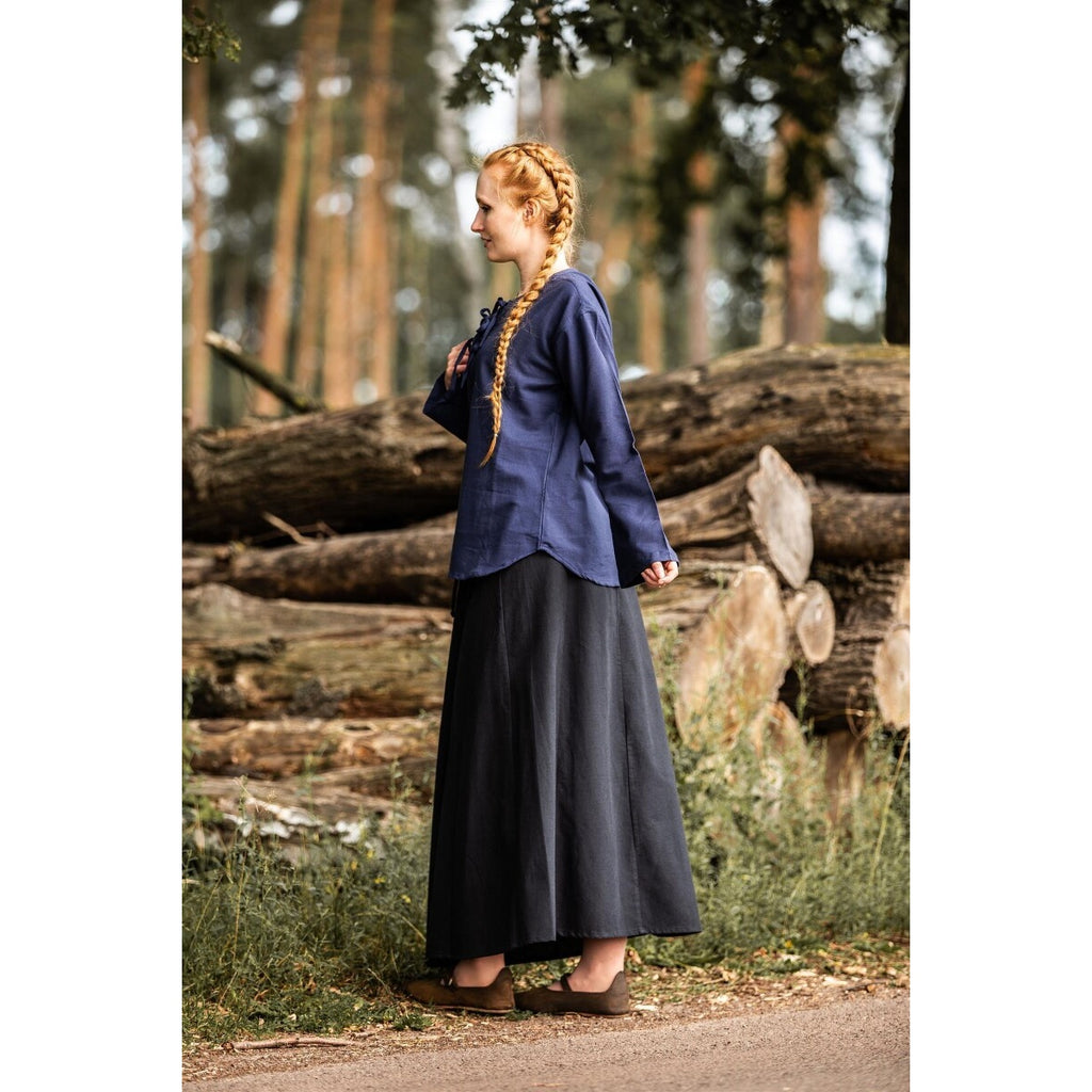 Productafbeelding Middeleeuwse blouse Tilda blauw
