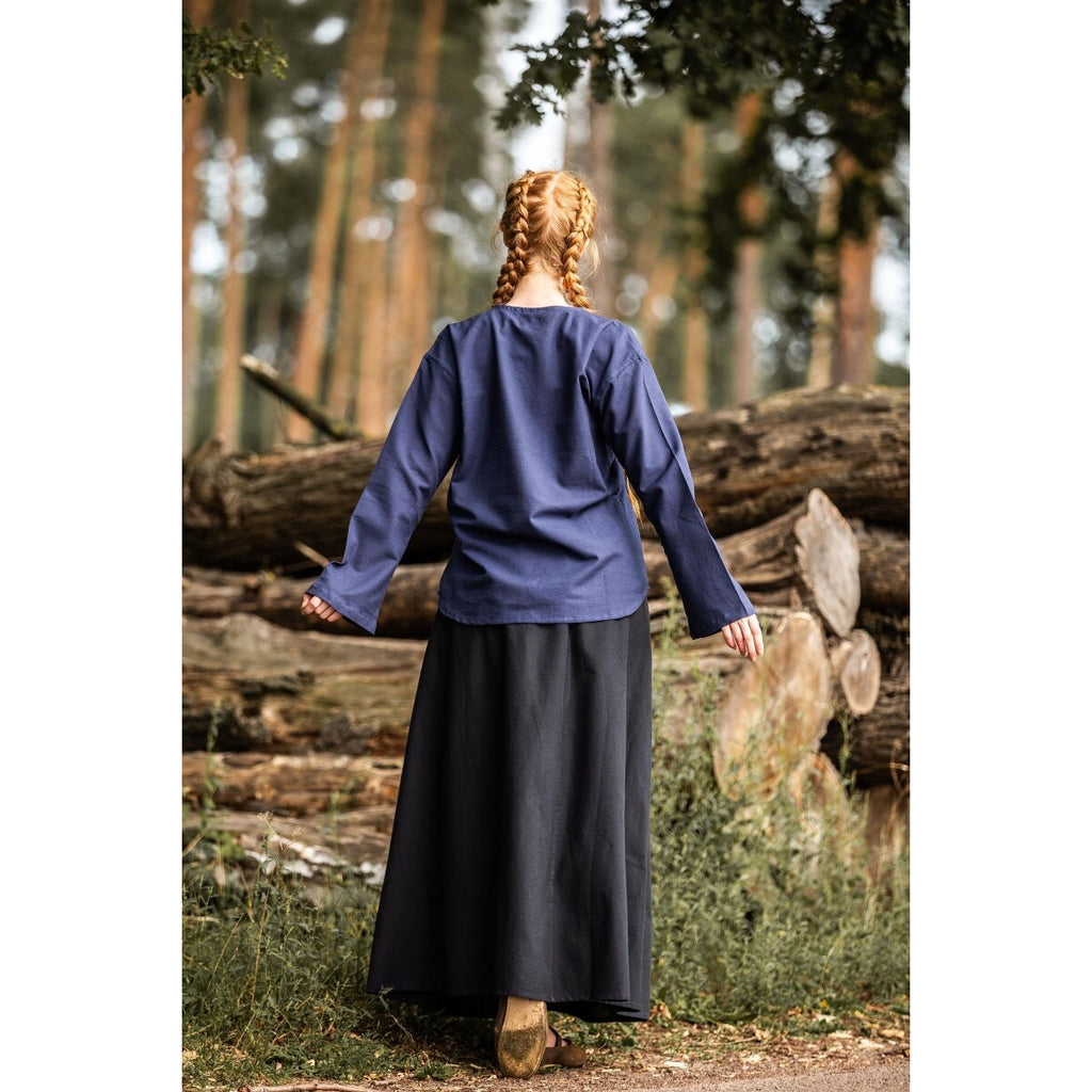 Productafbeelding Middeleeuwse blouse Tilda blauw