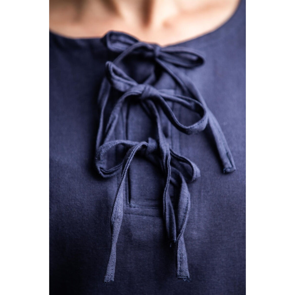 Productafbeelding Middeleeuwse blouse Tilda blauw
