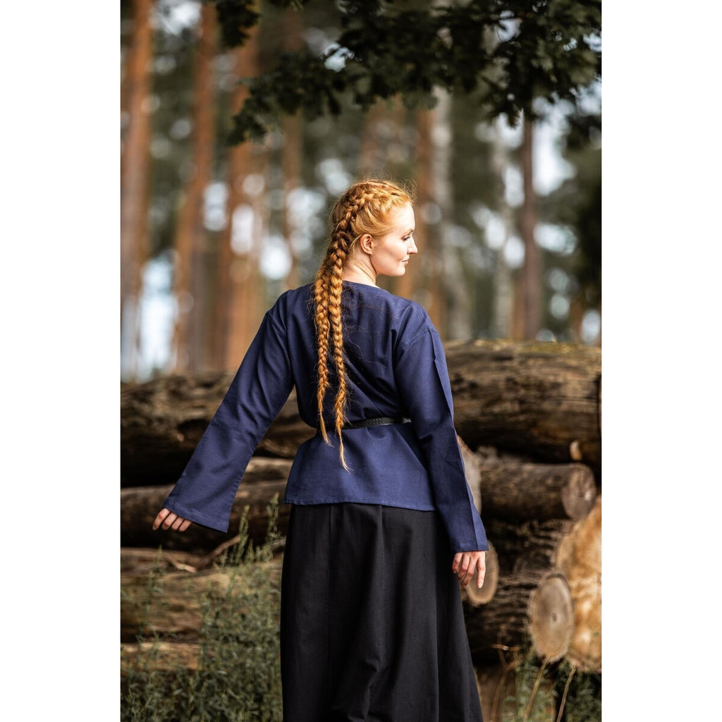 Productafbeelding Middeleeuwse blouse Tilda blauw