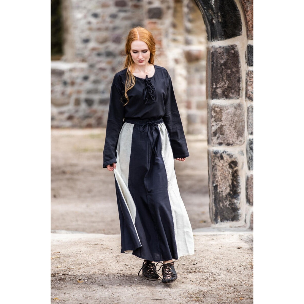 Productafbeelding Middeleeuwse blouse Tilda zwart