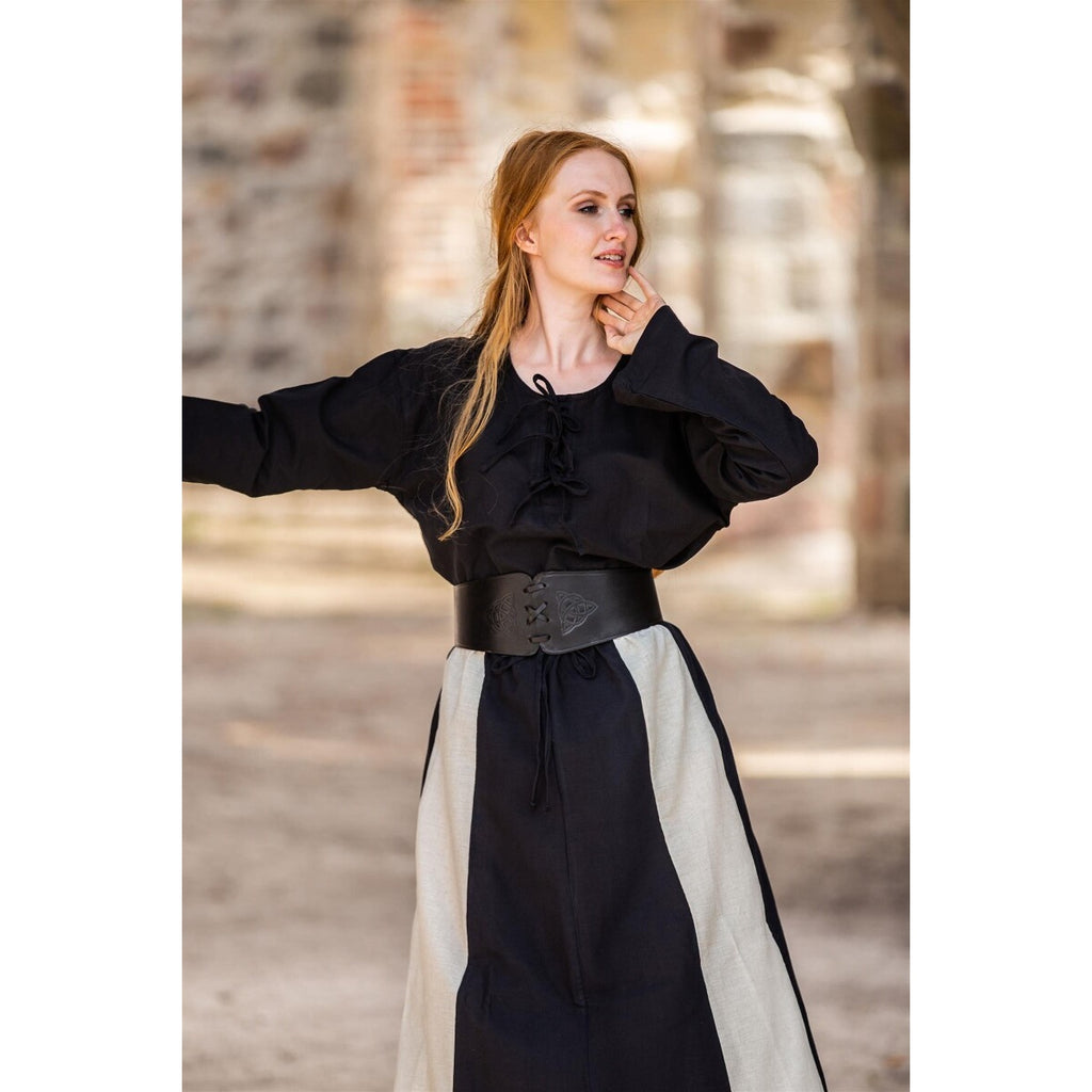 Productafbeelding Middeleeuwse blouse Tilda zwart