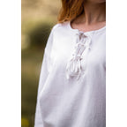 Productafbeelding Middeleeuwse blouse Tilda wit