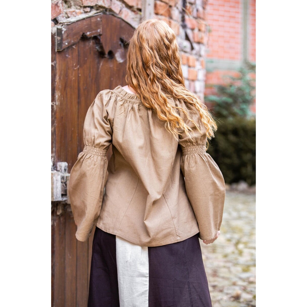 Productafbeelding Middeleeuwse blouse Coletta bruin