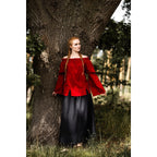 Productafbeelding Middeleeuwse blouse Emma rood