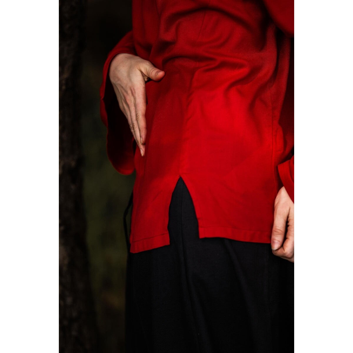 Productafbeelding Middeleeuwse blouse Emma rood