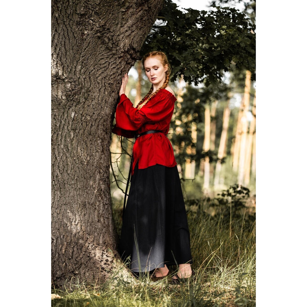 Productafbeelding Middeleeuwse blouse Emma rood