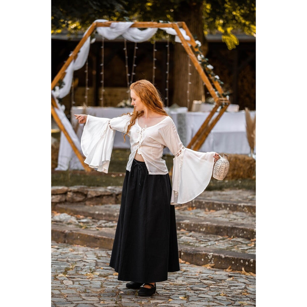 Productafbeelding Middeleeuwse blouse Carmen wit