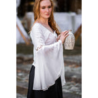 Productafbeelding Middeleeuwse blouse Carmen wit