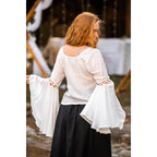 Productafbeelding Middeleeuwse blouse Carmen wit