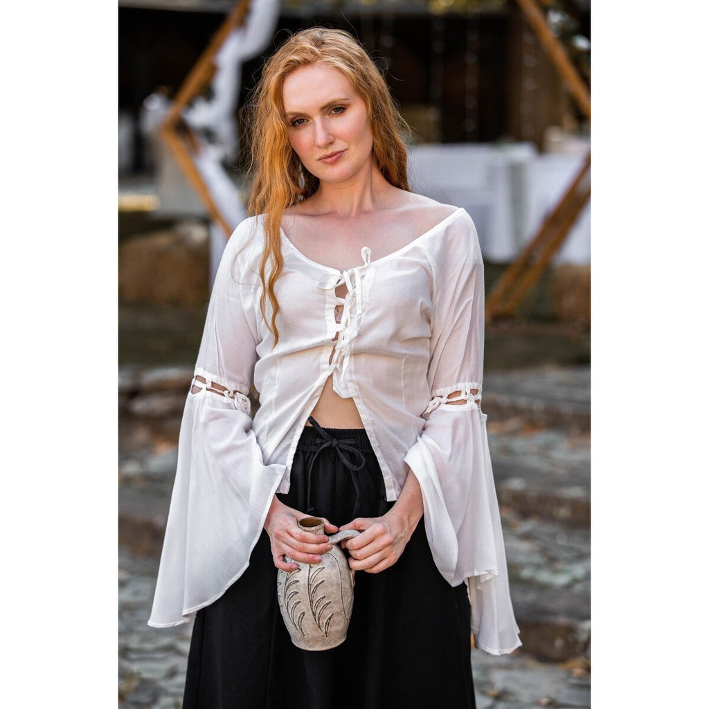 Productafbeelding Middeleeuwse blouse Carmen wit
