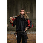 Productafbeelding Middeleeuws landsknecht hemd Albert zwart-rood
