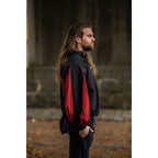 Productafbeelding Middeleeuws landsknecht hemd Albert zwart-rood