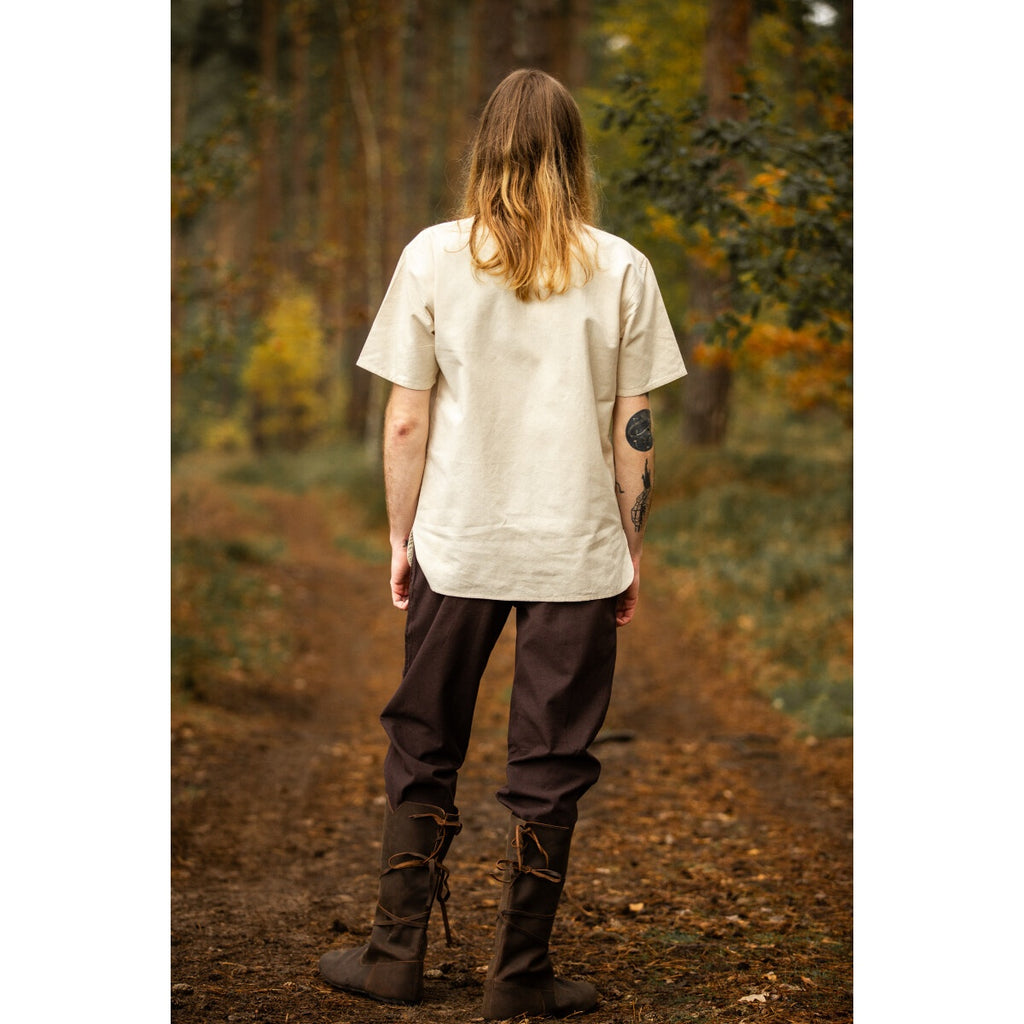 Productafbeelding Middeleeuws hemd Erhart korte mouw beige
