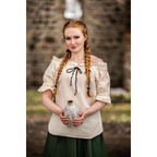 Productafbeelding Middeleeuwse blouse Amelia beige