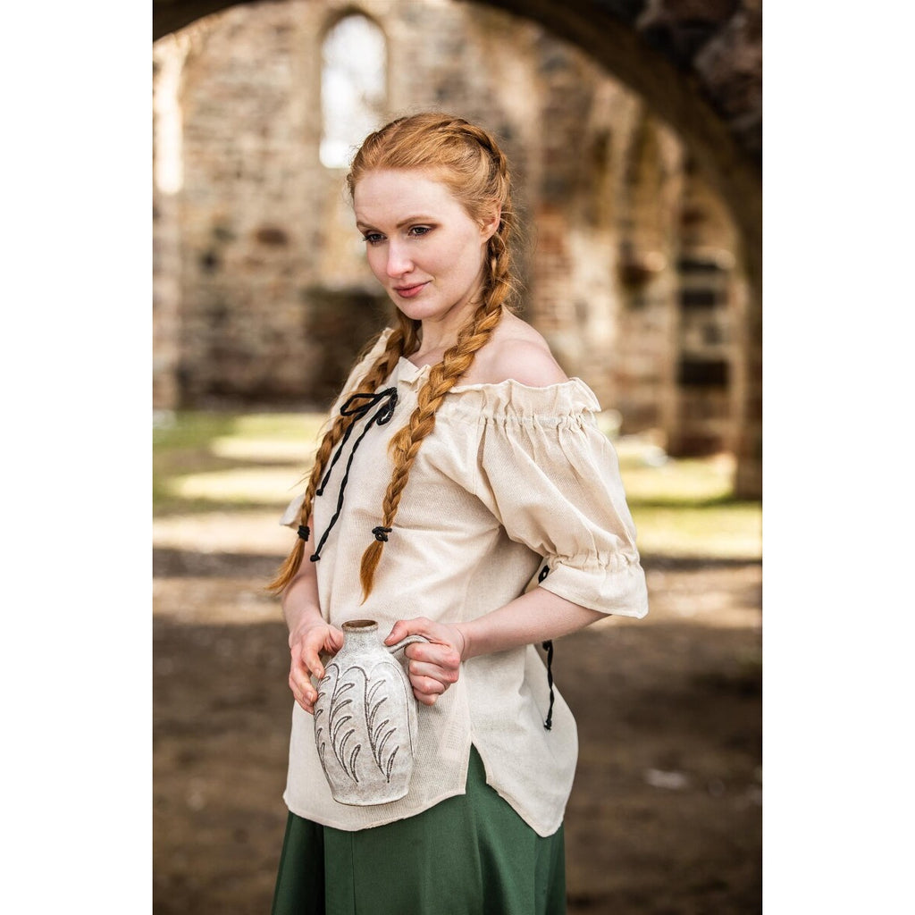 Productafbeelding Middeleeuwse blouse Amelia beige