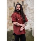 Productafbeelding Middeleeuws shirt Erik korte mouw rood