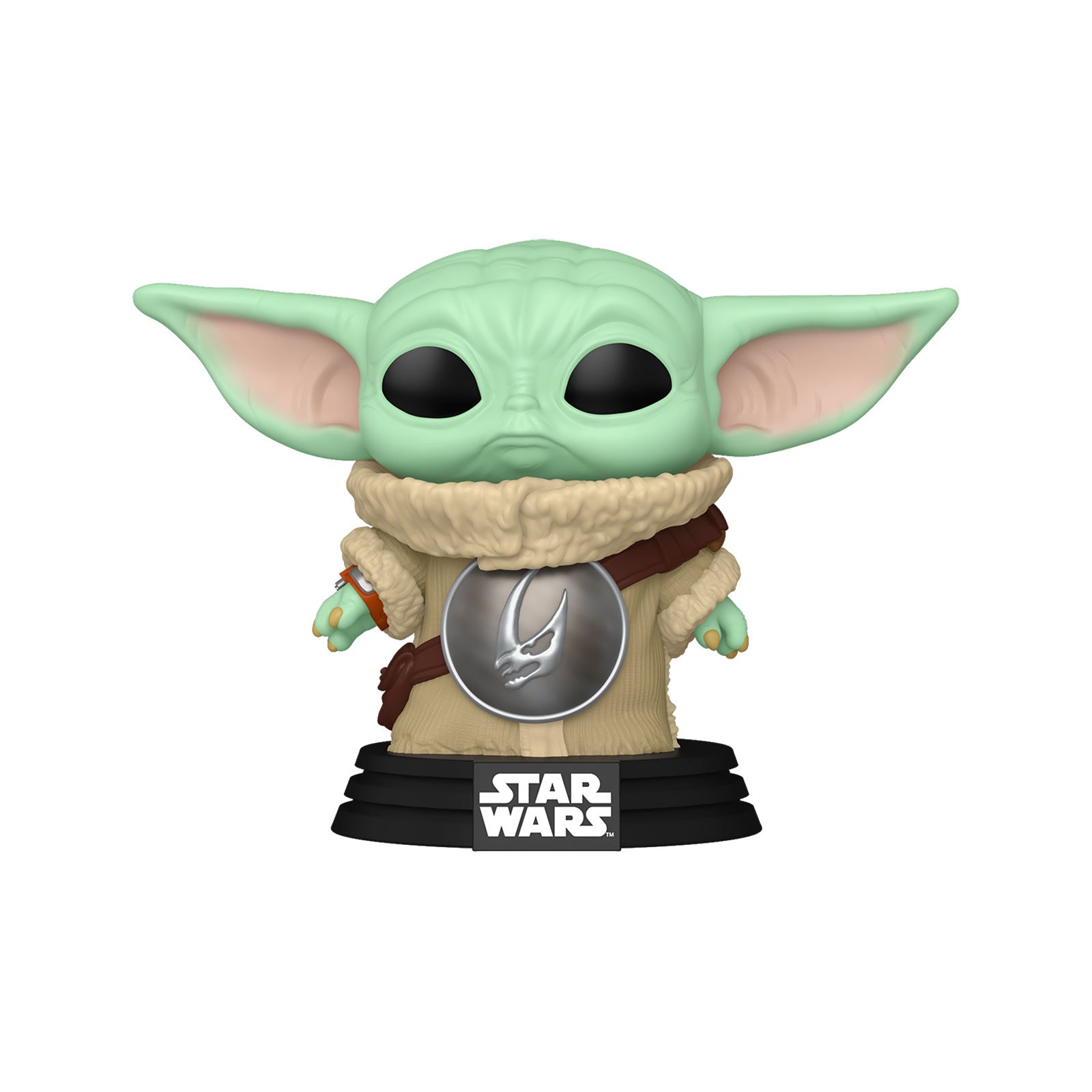 Productafbeelding Grogu met Mudhorn-borstpantser Funko Pop bobblehead-figuur - Star Wars The Mandalorian and Grogu