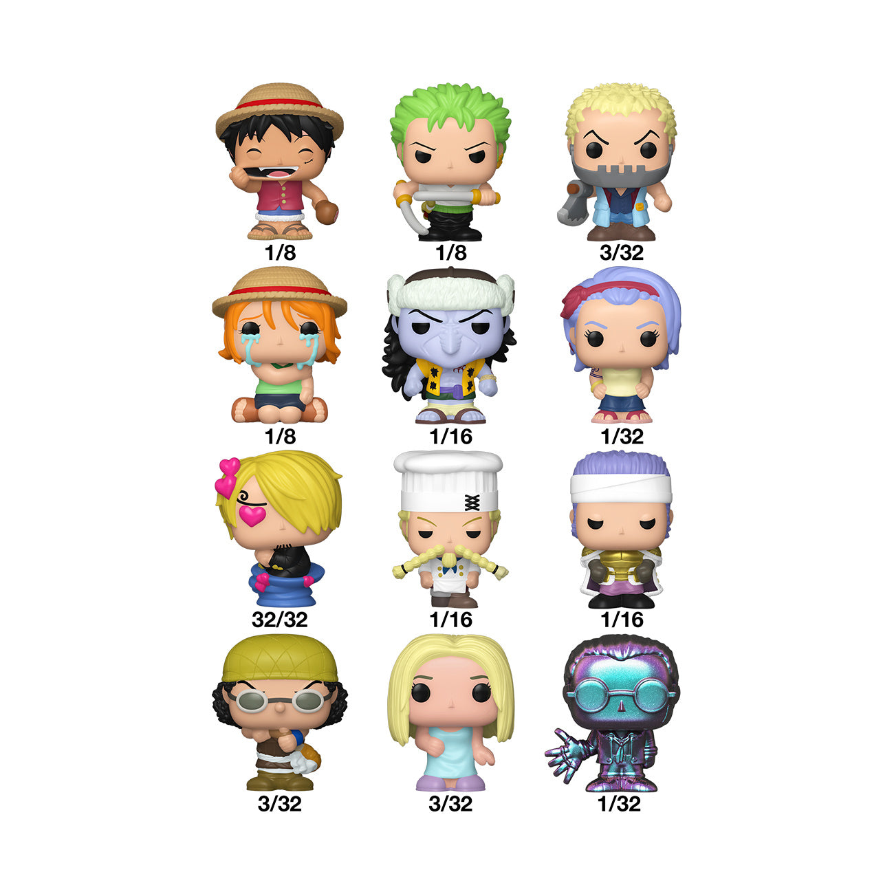 Productafbeelding One Piece - Mystery Bitty Pop Funko Figuren Display E1093601