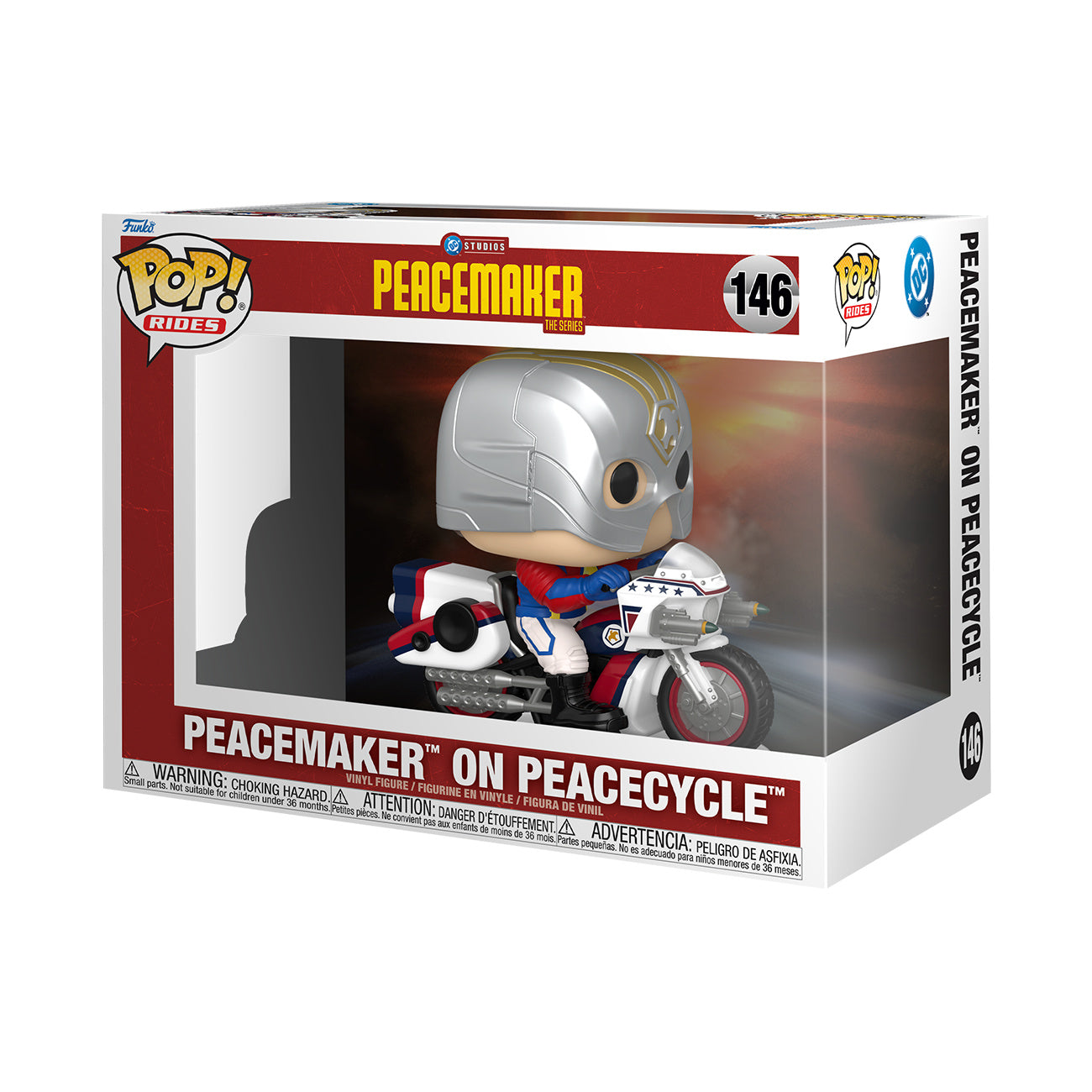 Productafbeelding Peacemaker met Peacecycle Funko Pop-figuur - DC Comics