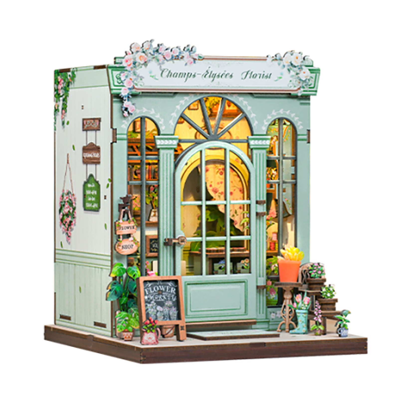 Productafbeelding CuteBee - Champs-Élysées Florist miniatuurhuis Book Nook modelbouwset