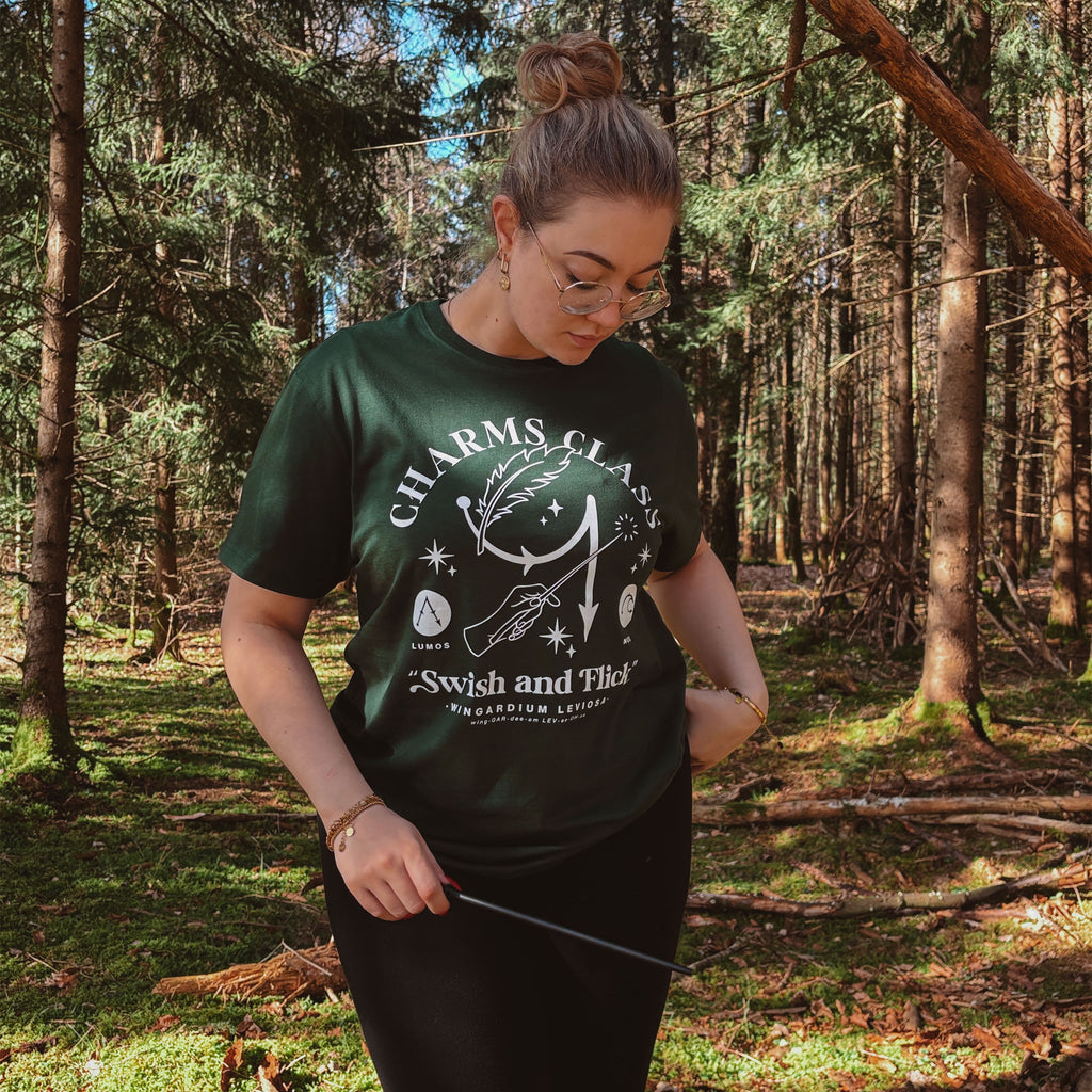 Productafbeelding Toverkunst Hogwarts T-shirt groen - Harry Potter