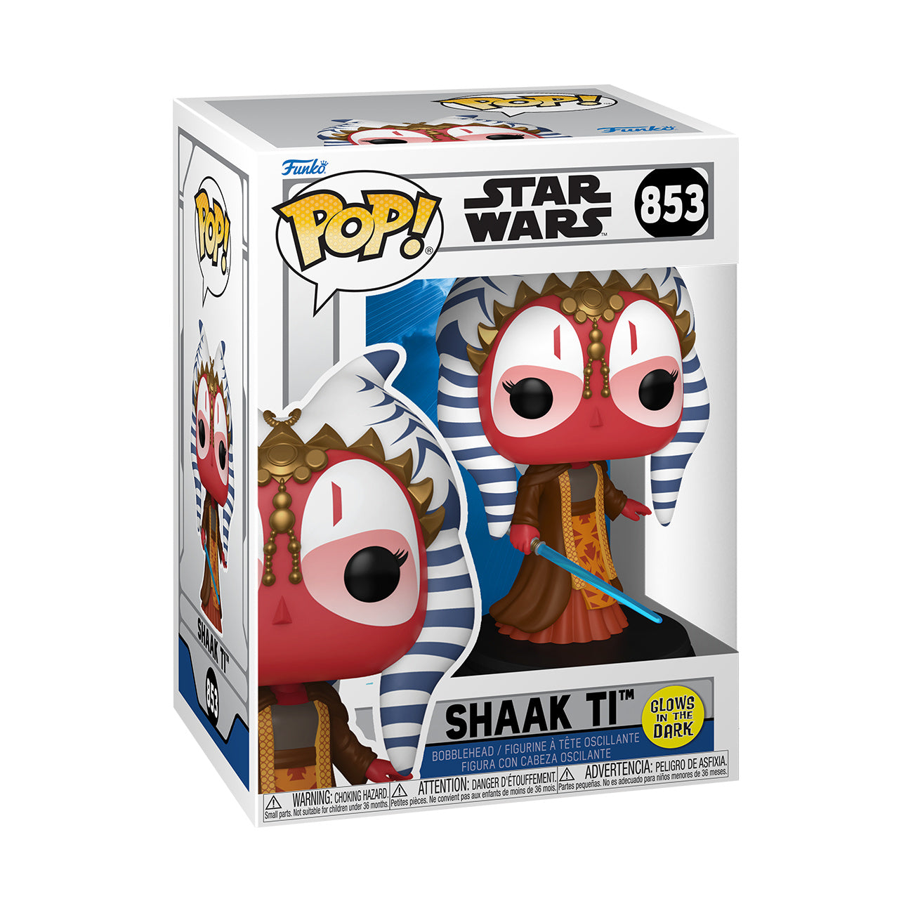 Productafbeelding Star Wars - Shaak Ti Glow in the Dark Funko Pop bobblehead-figuur